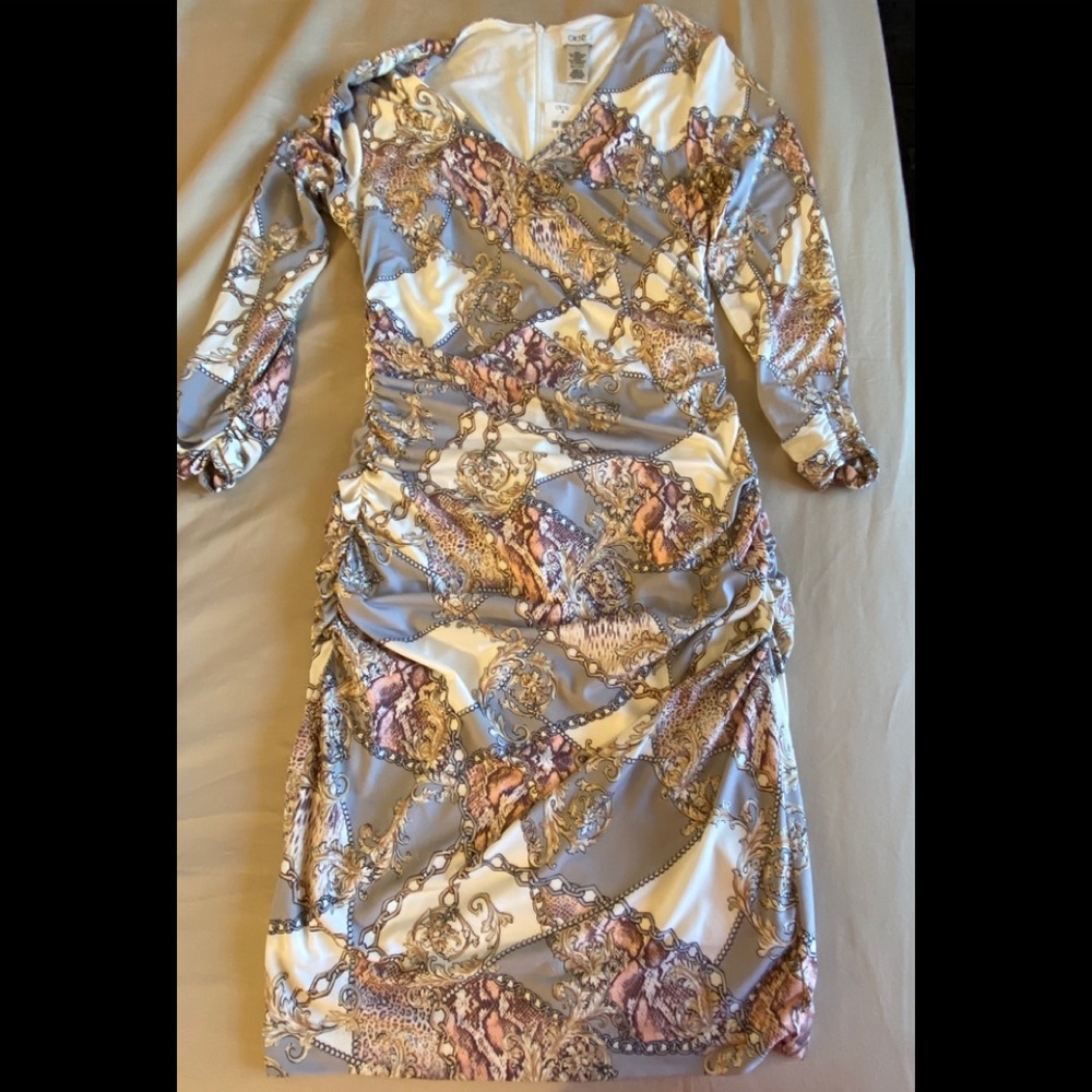 Pattern Midi Dress